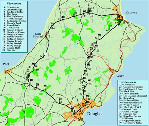 Isle Of Man Tt Course Map