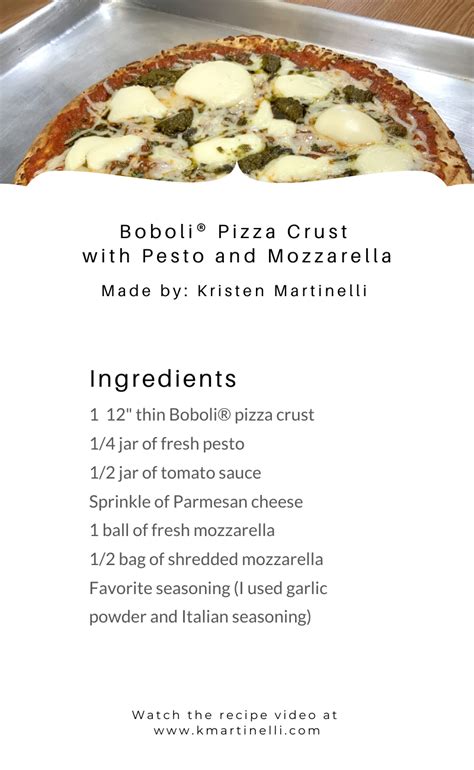 Boboli® Pizza Crust — Kristen Martinelli