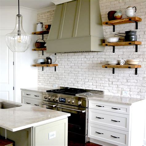 10+ White Brick Backsplash In Kitchen - DECOOMO