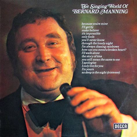 Bernard Manning – The Singing World Of Bernard Manning (1972, Vinyl ...