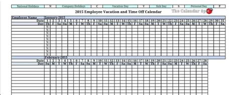 9+ Employee Vacation Tracker Templates - Excel Templates