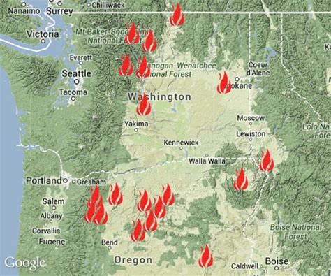 Fire Map Northwest - Zip Code Map