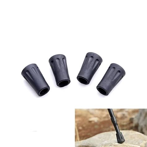 Buy Walking Stick Tips Rubber 4pcs Trekking Pole Tips Replacement ...