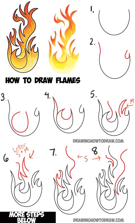 Fire Flames Sketch