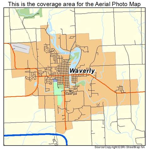 Aerial Photography Map of Waverly, IA Iowa