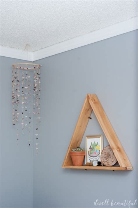 DIY Triangle Shelves - Dwell Beautiful