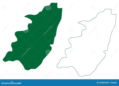 Chengalpattu District Tamil Nadu State, Republic of India Map Vector ...