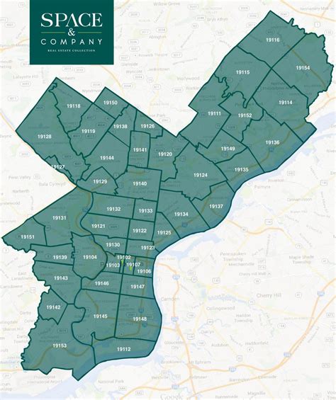 Philadelphia Neighborhood Map With Zip Codes