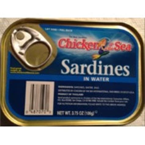 Chicken of the Sea Sardines, In Water: Calories, Nutrition Analysis ...