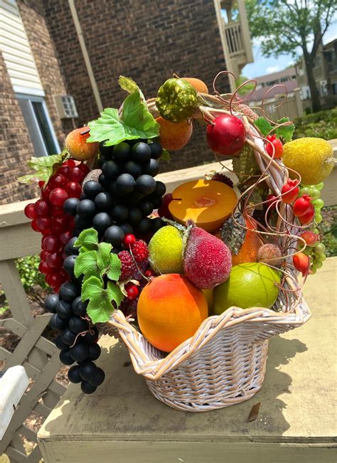 Fruit basket arrangement | Etsy