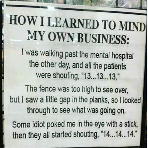 How to mind your own business - Meme Guy