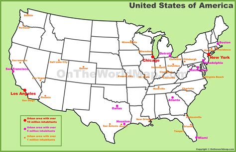 Usa Map Cities