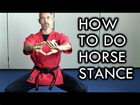 How to Do Horse Stance: Tips for a Real Fight - YouTube