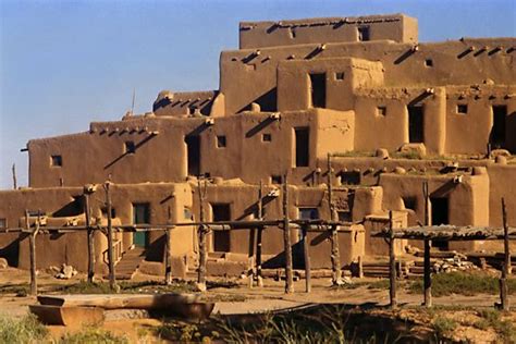 Native American Adobe | Native American Adobe House The north house, a ...