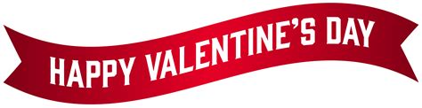 Happy Valentine's Day Banner PNG Clip Art Image | Gallery Yopriceville ...