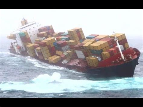 Top 10 Container ships in storm! Biggest waves in ocean - YouTube