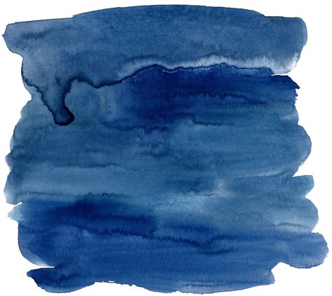 Blue Watercolor Painting Ink Dark Blue Watercolor Effect Blue Paint ...