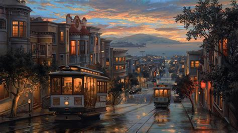 painting, San Francisco Wallpapers HD / Desktop and Mobile Backgrounds