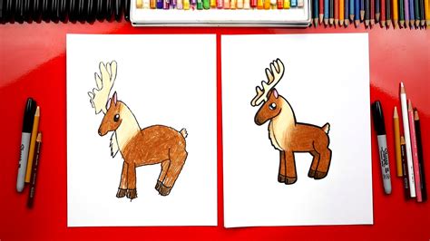 How To Draw A Reindeer - Art For Kids Hub