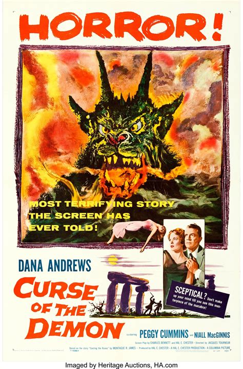 1957 Curse of the Demon Movie Poster 13x19 Photo Print - Etsy