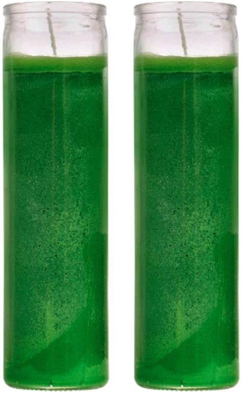 Green Candles - Wax Candles (2 Pc) Dark Green Great for Sanctuary ...