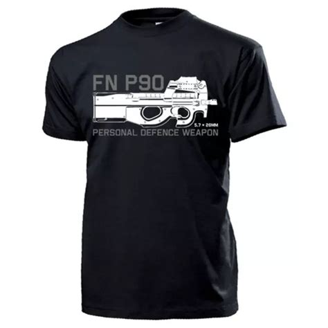 FN P90 PERSONAL Defence Weapon Fabrique Nationale Herstal Waffe T Shirt ...