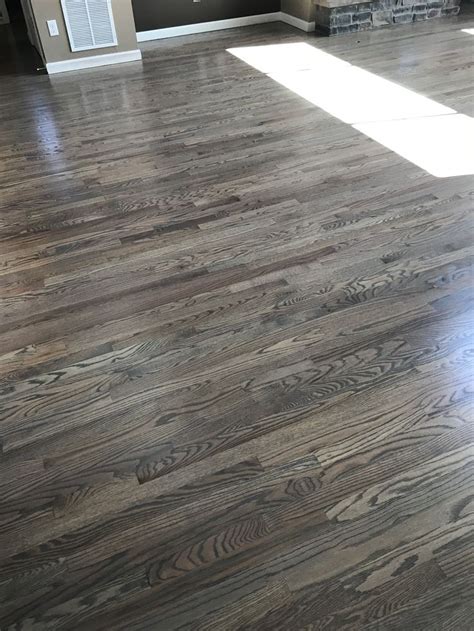 Red Oak Floors Stained with Classic Gray