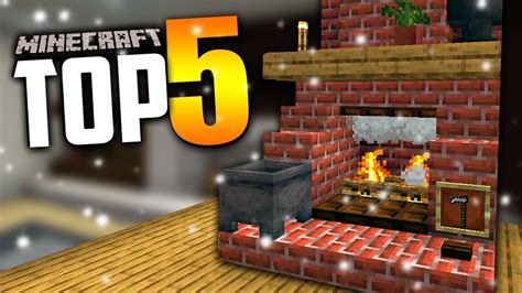 Minecraft Modern House Fireplace