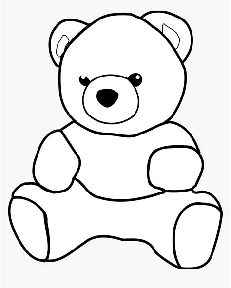 Teddy Bears - Teddy Bear Outline Drawing, HD Png Download , Transparent ...