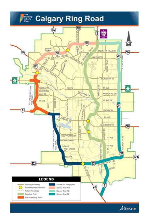 Calgary SW Ring Road Map