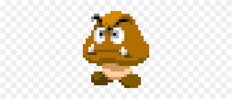 Squished Goomba Pixel Art