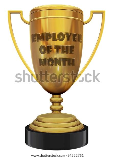 Employee Month Trophy Stock Illustration 54222751