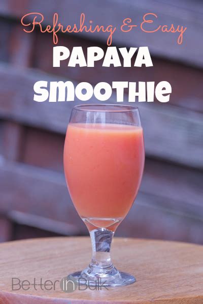 Refreshing and Easy Papaya Smoothie Recipe