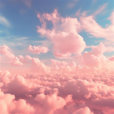 Premium AI Image | Pink clouds in the sky