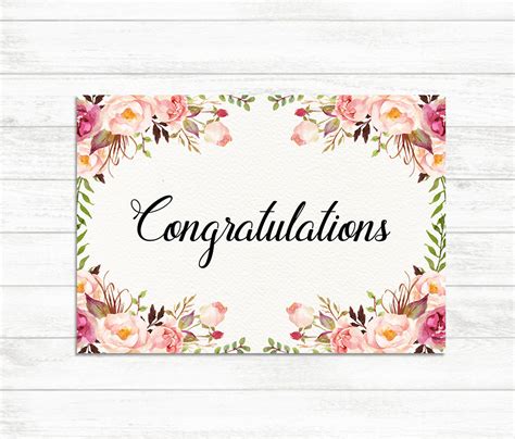 Free Printable Congratulations Card