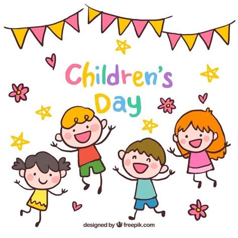 Happy Childrens Day Illustration | Happy children's day, Children’s day ...