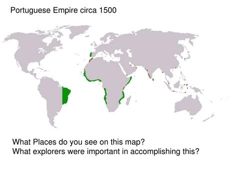 Portuguese Empire Flag Map