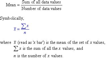 what is the formula of mean , median , mode Math Statistics - 605589 ...