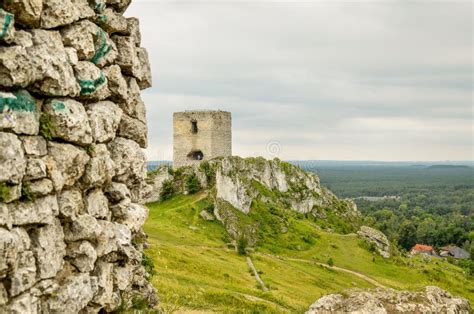 Olsztyn castle stock image. Image of polen, castle, slas - 112805389