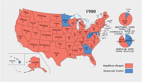 US Election of 1984 Map - GIS Geography