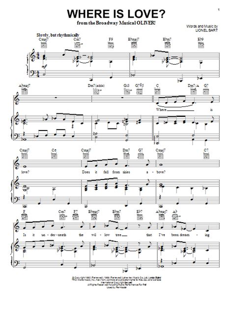 Where Is Love? | Sheet Music Direct