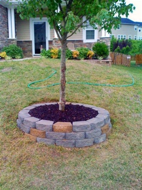 Best And Beautiful Tree Ring Planter Ideas (8 | Landscaping around ...