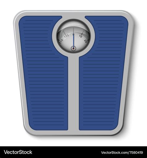 Bathroom weight scale Royalty Free Vector Image