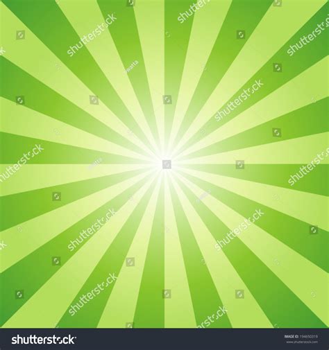 Green Light Rays Vector Illustration Background Stock Vector (Royalty ...