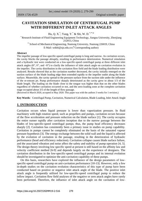 (PDF) CAVITATION SIMULATION OF CENTRIFUGAL PUMP WITH … - DOKUMEN.TIPS