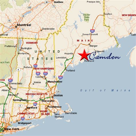 Camden Maine Map