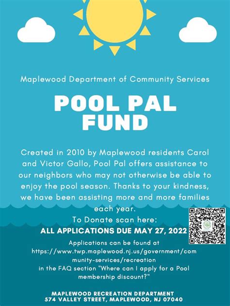 Everyone in the Pool! Give to Maplewood Pool Pals & Extend Membership ...