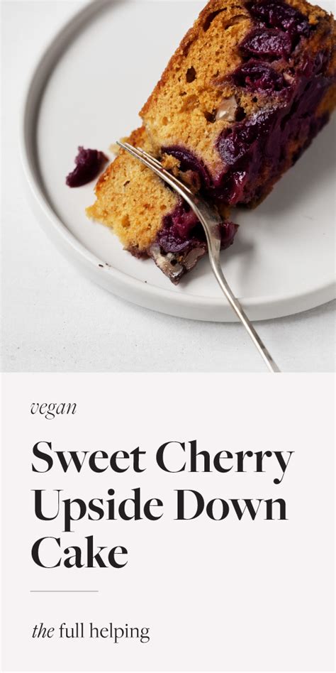 Cherry Upside Down Cake | A Wholesome, Snackable Vegan Dessert