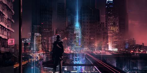 Anime Futuristic City Neon Wallpapers - Wallpaper Cave