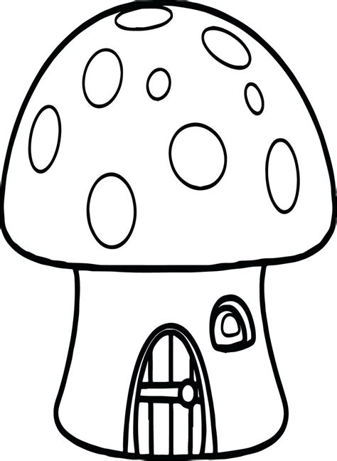 Mushroom House Coloring Page at GetColorings.com | Free printable ...